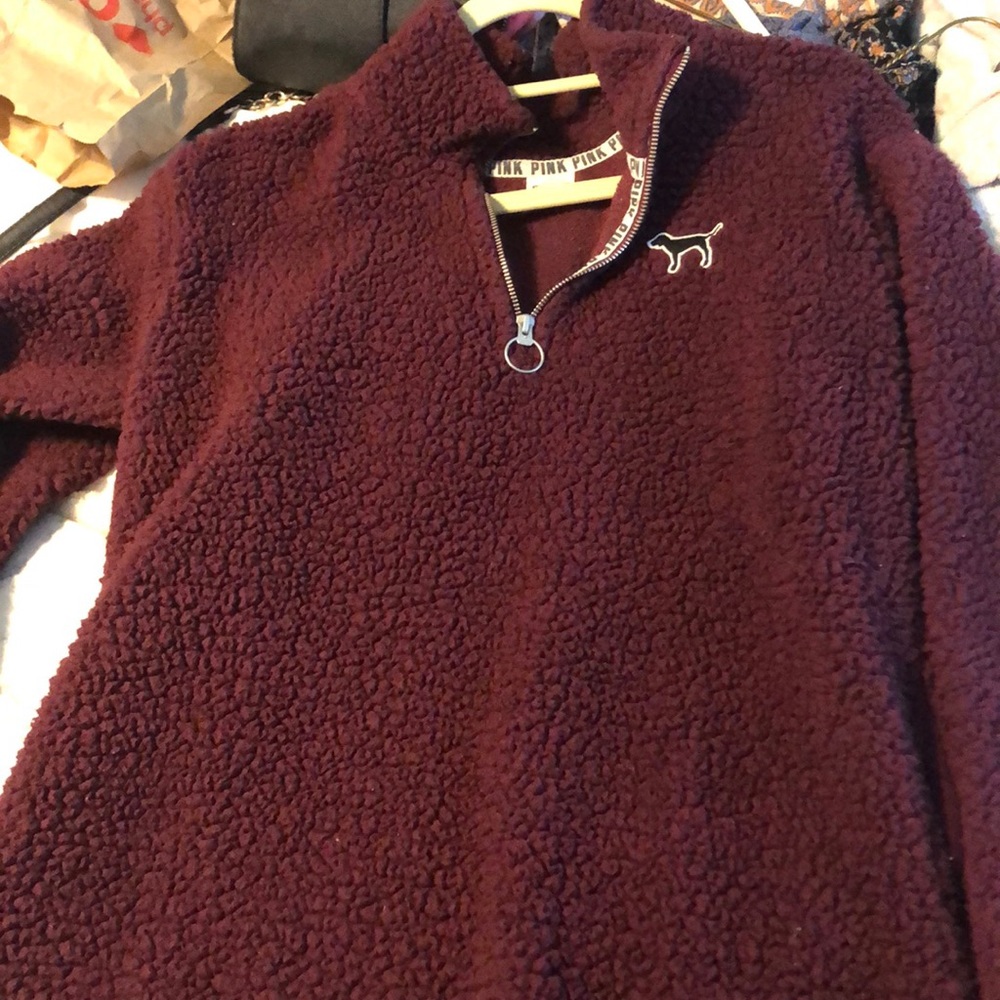 Maroon VS pink Sherpa